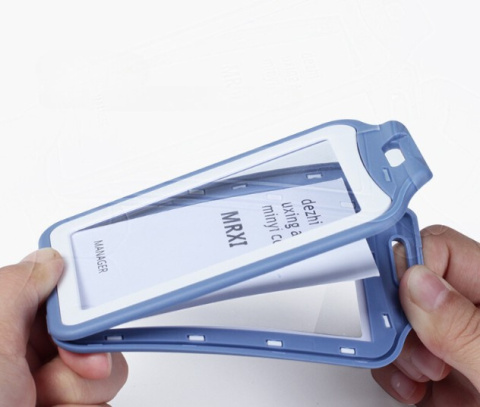 Identyfikator etui na kartę ze smyczą POMARAŃCZOWY Identyfikator etui na kartę ze smyczą POMARAŃCZOWY