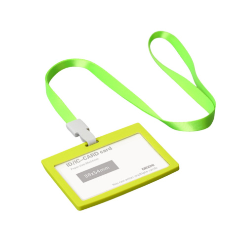 Identyfikator etui na kartę ze smyczą ZIELONY Identyfikator etui na kartę ze smyczą ZIELONY